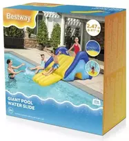 Bestway Pripučiamas baseinas su vandens čiuožykla, 247 x 124 m x 100 cm