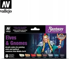 Vallejo Vallejo: 70.242 – Modelio spalva – Fantasy – Elfai ir nykštukai (8x18 ml)