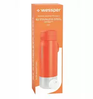 Gertuvė „Wessper B2“ nerūdijančio plieno „Actitex™“ filtro butelis, 700 ml, oranžinis (WES276-700-OR_K)