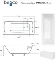 Vonia Besco Optima, 150 x 70 cm