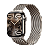Išmanusis laikrodis Apple Watch Series 10 GPS + Cellular 42mm Natural Titanium Case with Sport Band S/M – Natural Mil