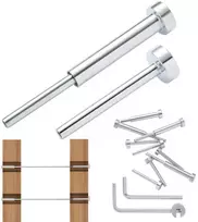 Nematomas trosų turėklų komplektas 3.2mm plieniniams lynams, metaliniams stulpams, nerūdijančio plieno, DIY turėklai, metaliniai turėklai