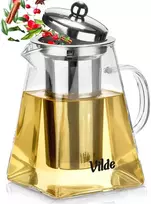 Stiklinis arbatinukas su nerūdijančio plieno sieteliu Vilde 920 ml