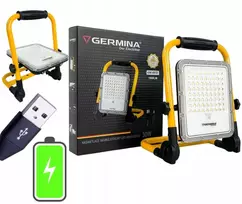 Bestservice Nešiojamas LED projektorius su baterija HERKULES 30W 1000lm 5000K 5000mAh GW-0072