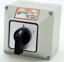 ELS Elektrotechnika KUMŠTELINIS JUNGIKLIS 32A 0-1 3F KORPUSE IP65 LW32 0-1 3P OB.