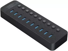 HUB USB Orico CT2U3-10AB 10x USB-A 3.2 Gen1 (CT2U3-10AB-EU-BK-BP)