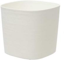Plastikinis vazonas TERA CAPRI 24, baltos sp,. 24 x 21 cm