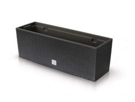 Prosperplast Lauko plastikinis vazonas RATO CASE, antracito sp., 18 x 58 x 20 cm