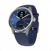 Išmanusis laikrodis „WITHINGS SAS Scanwatch 2“ – laikrodis su EKG funkcija, širdies ritmo ir SPO2 matavimu, taip pat fizinio aktyvumo ir miego stebėjimu (42 mm, mėlynas)