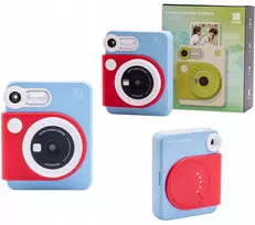 Impossible Neįmanoma skaitmeninė kamera 5MP kamera Nuotraukų spausdinimas iš telefono Spausdinimas Spalvota 3PASS Bluetooth + Kasetės / HANIN M6 / Mėlyna - Raudona