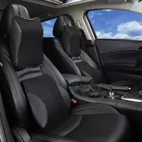 Ergonominių pagalvių rinkinys automobiliui JUODA