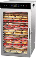 Vaisių ir maisto džiovyklė 800 W, 18 padėklų, nerūdijančio plieno korpusas