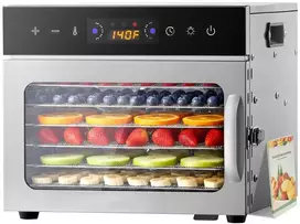 Vaisių ir maisto džiovyklė 400 W, 6 padėklų, nerūdijančio plieno