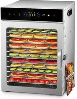 Vaisių ir maisto džiovyklė 800 W, 12 padėklų, nerūdijančio plieno korpusas