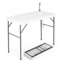 Promotions Stalo stalas 114x59x113 cm baltas sulankstomas