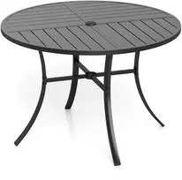 Promotions Lauko valgomojo stalas 107.9x72.4 cm juodas metalas