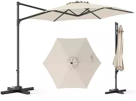 Promotions Lauko skėtis 292x292x244 cm Smėlio spalvos