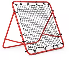 Promotions Futbolo atmušimo tinklas 102x87x44-72 cm Raudonas reguliuojamas sulankstomas