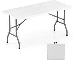 Promotions Pikniko stalas 152x70x74 cm Juodas Sulankstomas HDPE