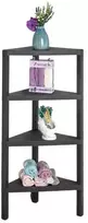 Promotions Kampinė lentyna 46x25x99 cm Juoda PP medžiaga