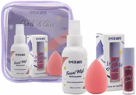 Flor De Mayo Beauty Kit Cheek y Chic Estuche 4 Piezas