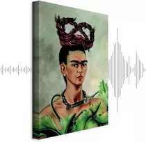Paveikslas Frida Kahlo - Autoportretas su kasa
