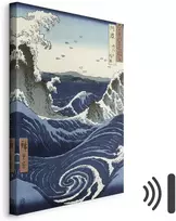 Paveikslas Utagawa Hiroshige - Naruto sūkurių vaizdas Avoje
