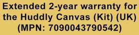 Ext. 2-yr warr. Huddly Canvas (Kit) (UK)