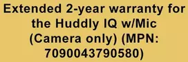 Ext. 2-yr warr. Huddly IQ w/Mic (Camera only)