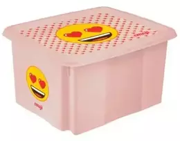 Keeeper Kaste ar vaku 15L Karolina "Emoji Hearts" 38x29 5x20 5cm roza ()
