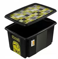 Keeeper Kaste ar vaku 45L Karolina "Minions Mosaic" 55 5x40x30cm melna ()