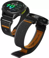 Spigen AthLex Air Garmin QuickFit 22 mm aktyvus juodos spalvos/oranžinės spalvos