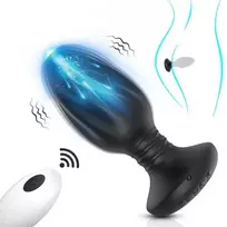 Vibratorius - analinis kištukas su nuotolinio valdymo pulteliu
