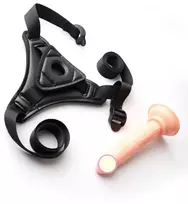 Falo imitatorius su diržu 13.5 cm, rudas