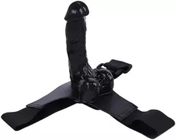 Varpos imitatorius Strap On, juoda