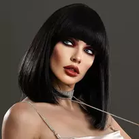 Perukas Premium Wig, juodas