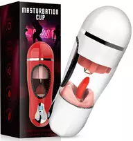 Automatinis vyriškas masturbatorius 2in1 Pleasure, baltas