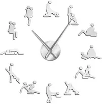 Laikrodis su sekso pozomis Kamasutra Clock