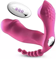 Vibratorius su nuotolinio valdymo pulteliu Clitoral, rožinis