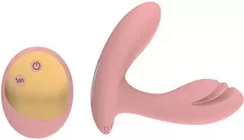 Nuotolinio valdymo pultelis dildo formos vibratorius, rožinis