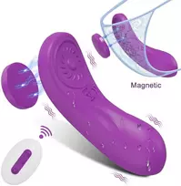 Kelnaičių vibratorius su nuotolinio valdymo pulteliu, violetinis