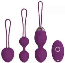 Vibruojantis Kegelio rinkinys 3 vnt, violetinė