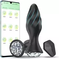 Analinis vibratorius - masažuoklis, nuotolinio valdymo pultas + APP valdymas