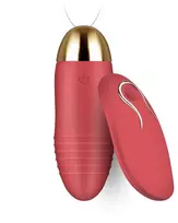 Vibratorius su nuotolinio valdymo pultu Continuous Climax, raudonas