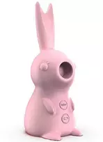 2in1 triušio formos klitorio siurbimo vibratorius Bunny Vibe