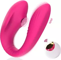 Klitoriaus stimuliatorius su siurbimo ir vibracijos režimais