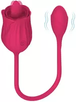 Vibruojantis sekso žaislas 2in1 All in One Rose Toy