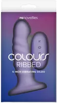 NS Novelties COLOURS RIBBED 5 colių vibruojantis vibratorius, violetinis