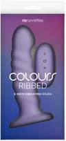 Ns novelties COLOURS RIBBED 6 colių vibruojantis purpurinis vibratorius