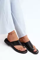 Vinceza Elegantiškos stilingos odinės šlepetės moterims